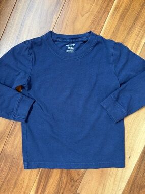 Carter's Dark Navy Long Sleeve Crew Tee for Kids